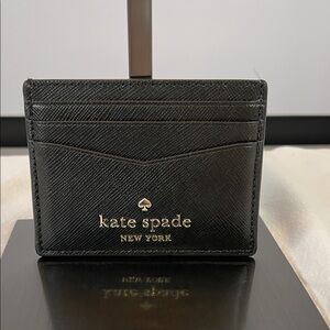 Kate Spade Black Leather Card Holder